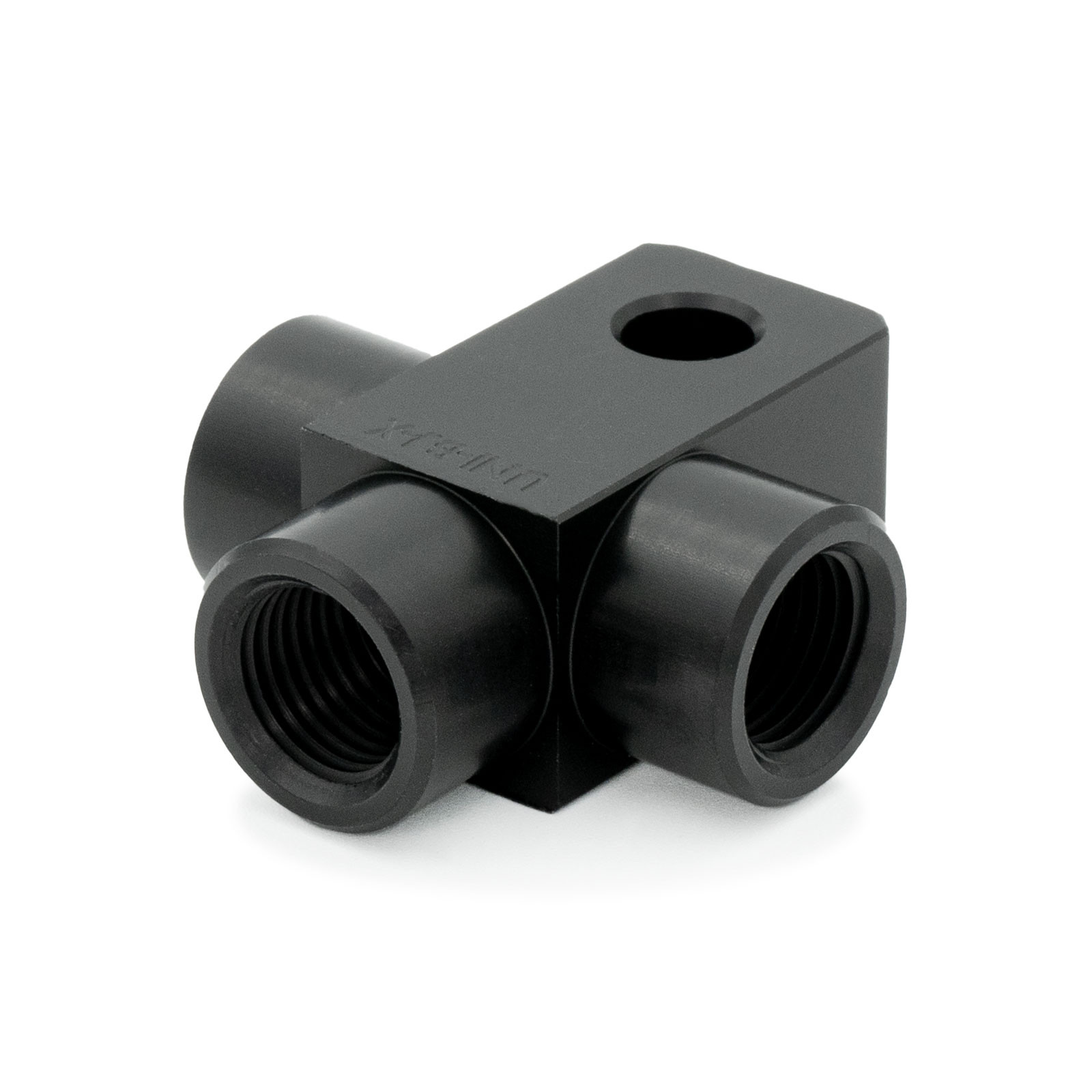 Adaptor T din aluminiu HEL, AN3 Mamă, cu gaură de montare de 6 mm - Scaune Convexe HEL Performance - imagine 2