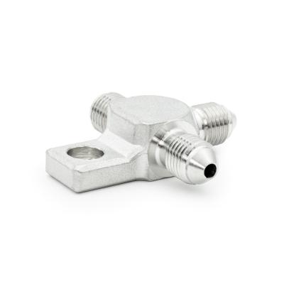 Adaptor T din oțel inoxidabil HEL, AN3 Tată, cu gaură de montare de 7 mm HEL Performance