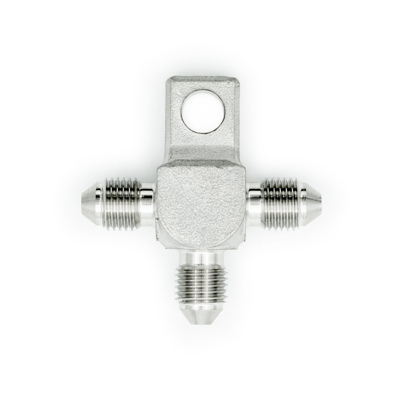 Adaptor T din oțel inoxidabil HEL, AN3 Tată, cu gaură de montare de 7 mm HEL Performance - imagine 2