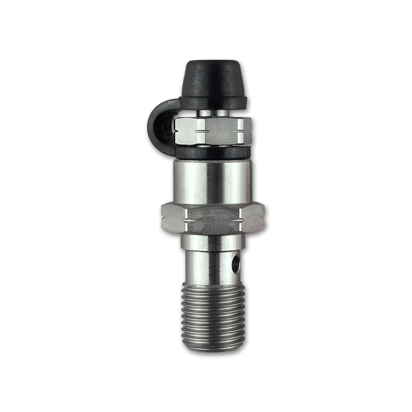 Șurub Banjo din oțel inoxidabil HEL, M10 x 1.00, cu aerisitor integrat HEL Performance